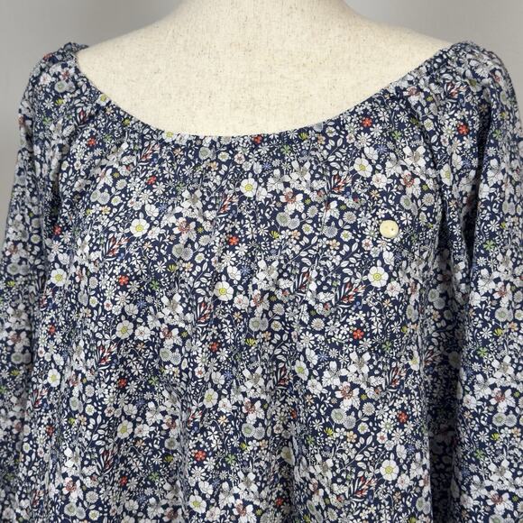 J. Crew Liberty Print "June Meadow" Floral Peasant Blouse XL - Picture 3 of 10